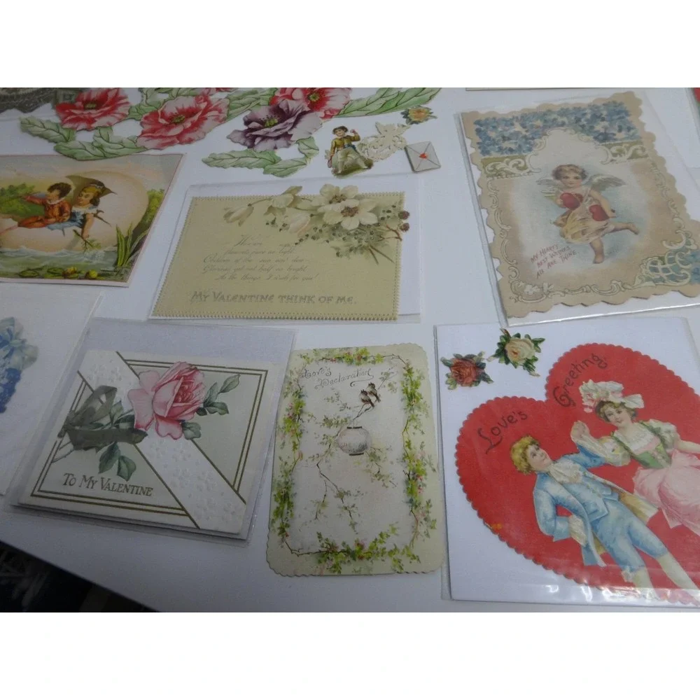 Antique German Die Cut‎ Victorian Valentines Early 1900s Germany & More